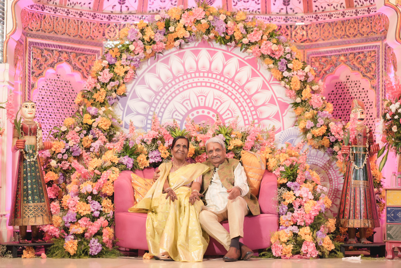 B.M. Sharma & Saroj Sharma wedding photography photograph in Jaipur, Rajasthan